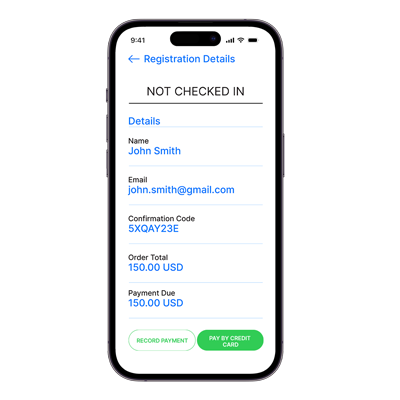 Mobile Event Check In App