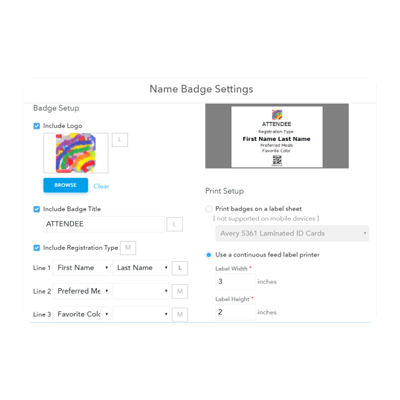 Automated Event Badge Design