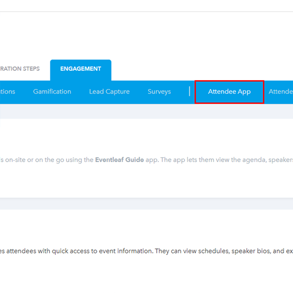 Click on Attendee App