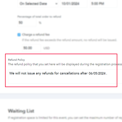 refund policy